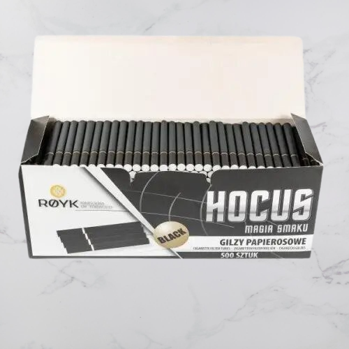 Сигаретные гильзы Hocus Black 500шт.  H500Bl фото